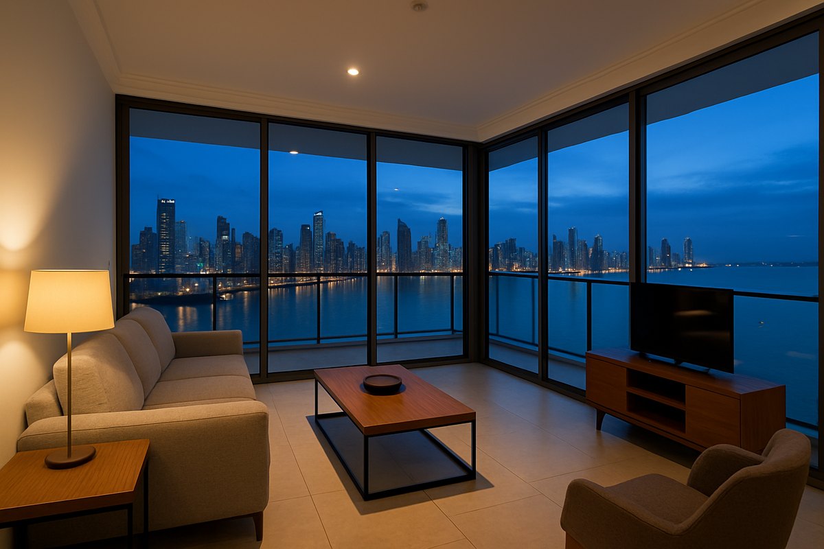 Torre con balcones en Punta Pacífica